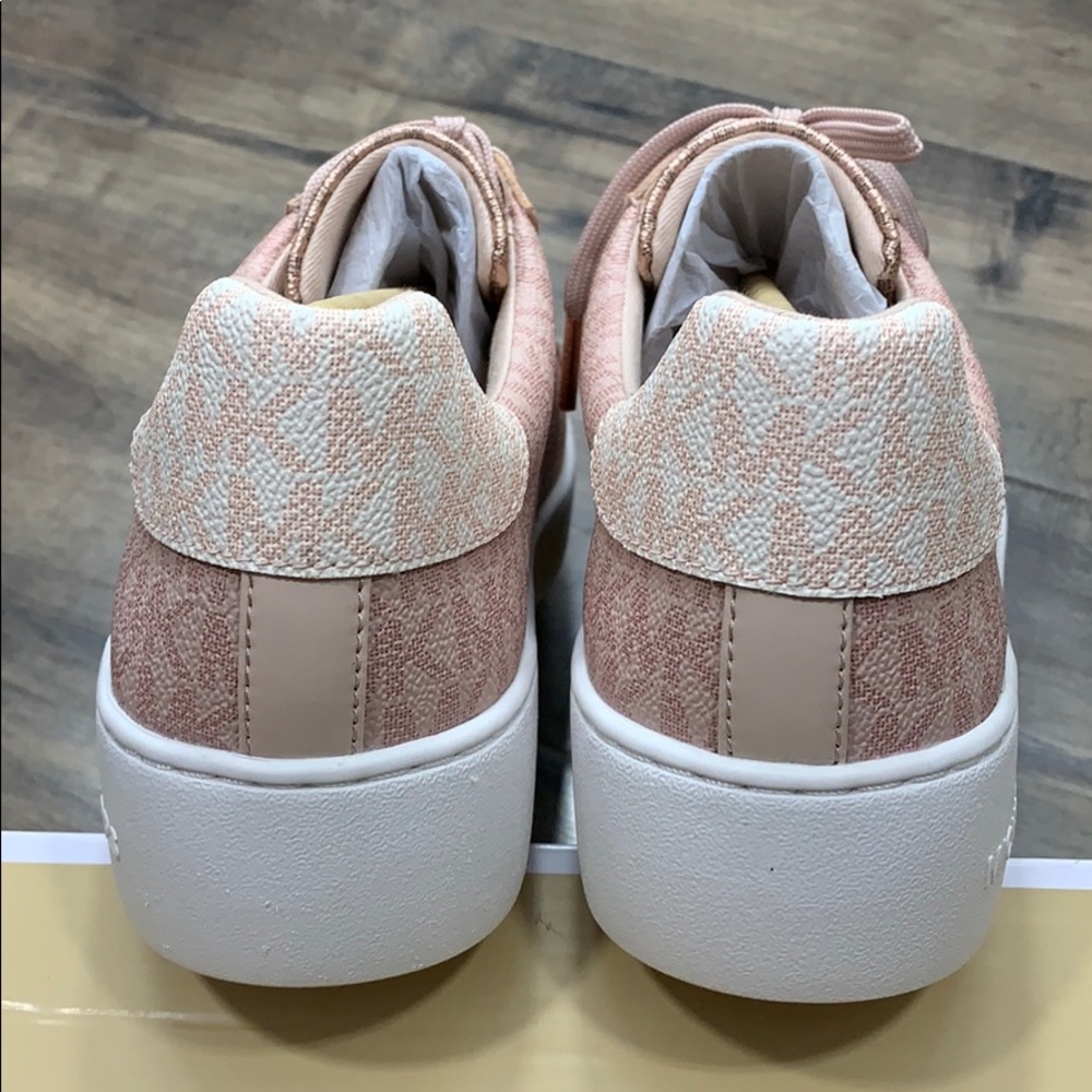 MICHAEL KORS POPPY LACE UP MINI MK LOGO PVC BALLET - Picture 10 of 16